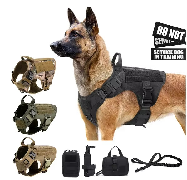Pet Harness Luxury Dog Leash Set Chest Dog Nylon Camouflage Dog Harness - 5 - CJ