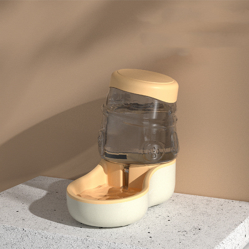 Pet Cat Dog Feeder Automatic Water Dispenser - 0 - CJ - Yellow b - CJGY130412106FU