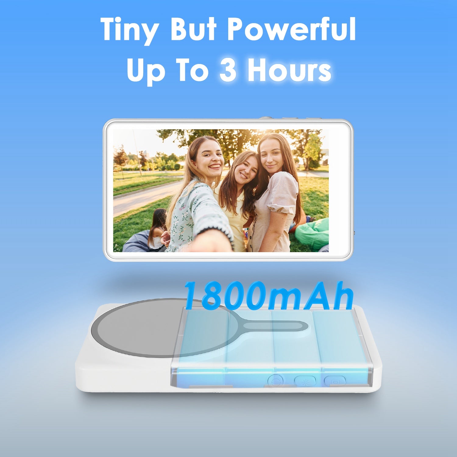 Vlog Selfie Monitor Screen Magnetic Rear Camera Phone Monitor Wireless Selfie Monitor Screen With 33FT Remote For Vlog Live Stream Compatible With IOS Android - 5 - CJ