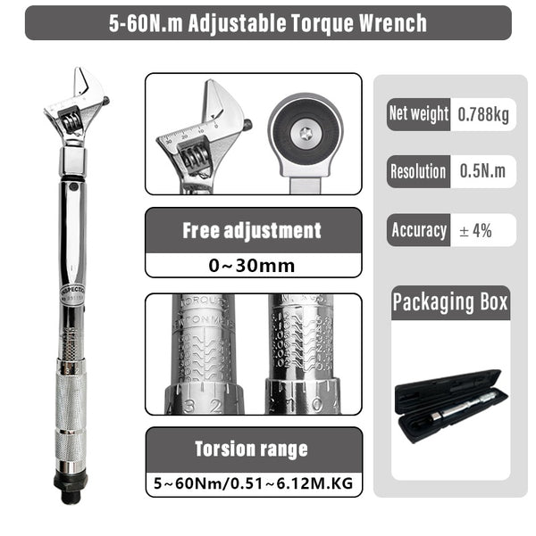 Convertible Head Torque Wrench, Model SN - 2060K - 5 - cjdropshipping