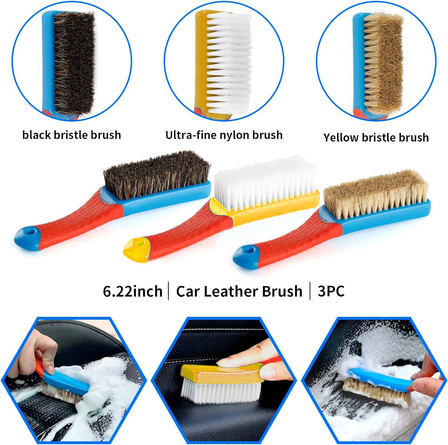 17Pcs Car Detailing Brush Set Drill Not Include - 5 - CJ