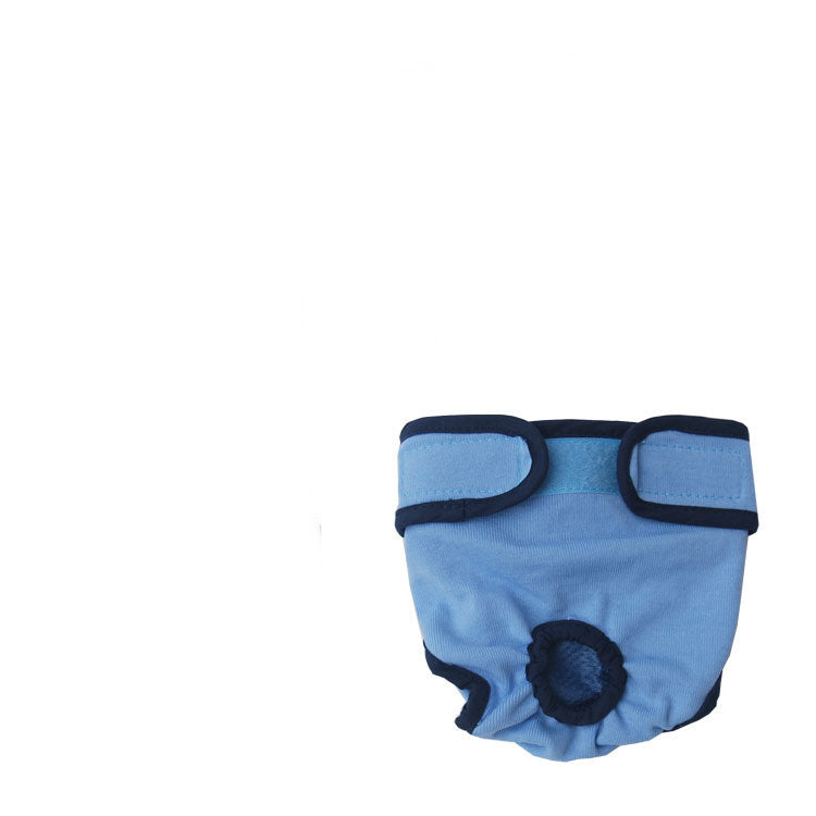 Pet Dog Simple Velcro Physiological Pants - 0 - CJ - Blue - XL - CJGD151070315OL