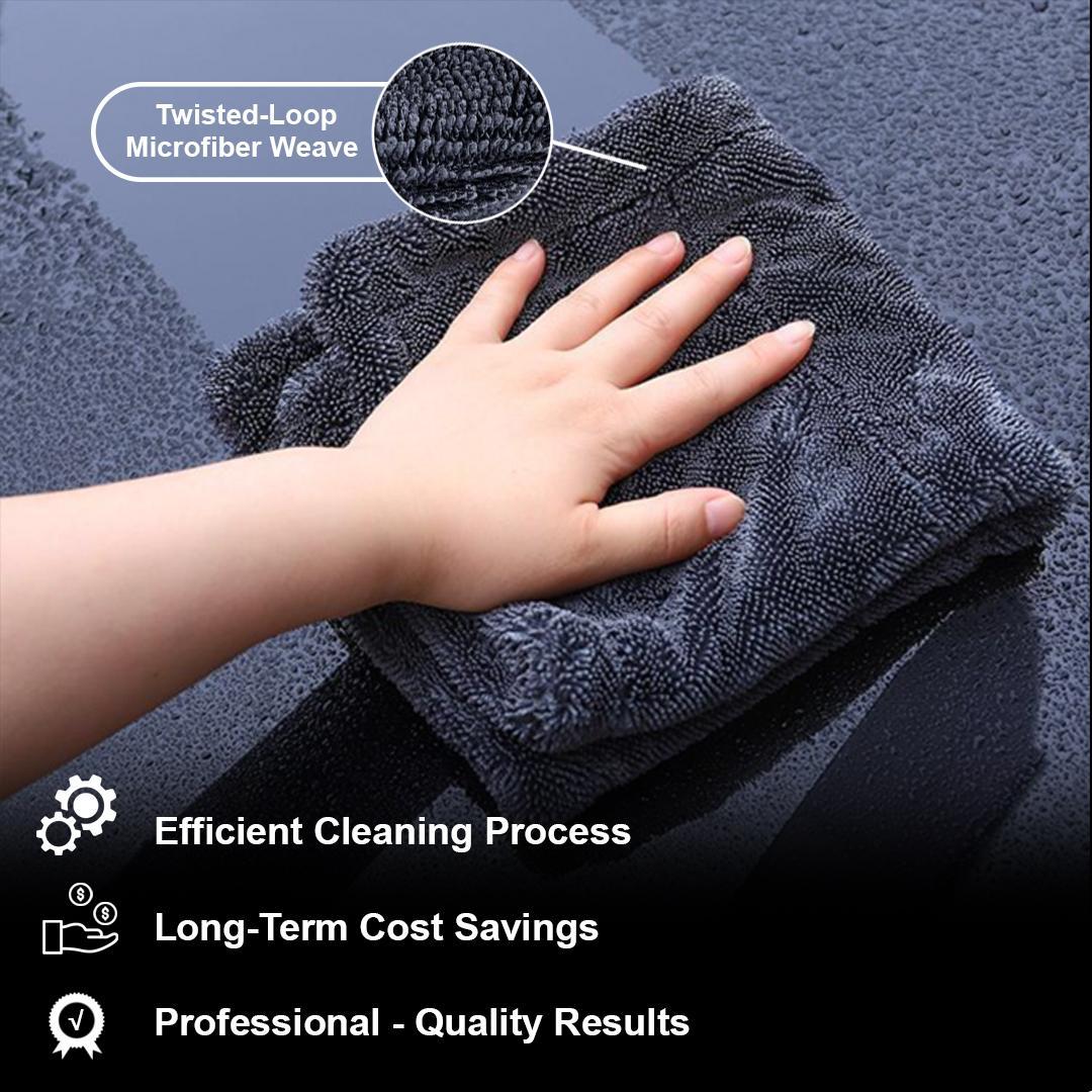 15x15in And 24x36in YISLU Drying Towel - Super Absorbent Car Drying Towel, Woven With Twisted Microfiber, 1300 GSM High Quality Microfiber 70 30 Mixed Twisted Microfiber - 5 - CJ