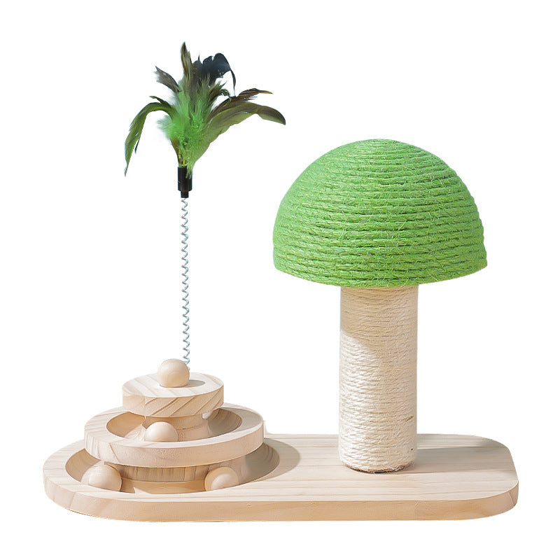 Pet Cat Tree Toys Cat Scratch Post Pet Furniture Scratching Post Cats Claw Scratcher Double Sisal Balls Cat Accessories - 0 - CJ
