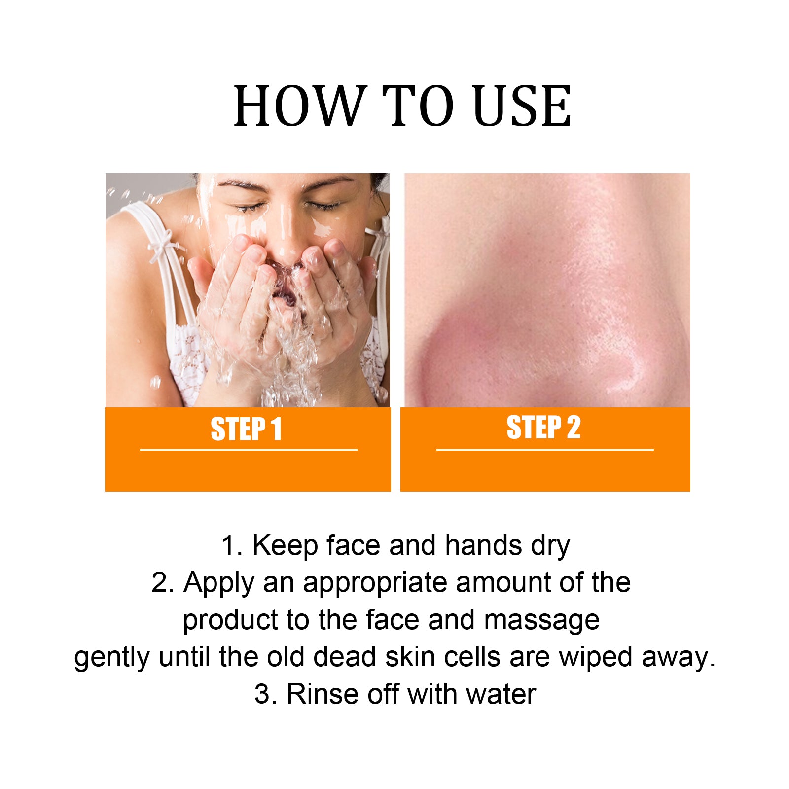 Hoygi Orange Enzymes Exfoliating Brightening Gel, Gently exfoliate blackheads, shrink pores, lighten and smooth delicate skin - 5 - CJ