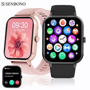 ZL54CJ Square Smartwatch, BT Call, Heart Rate, Waterproof