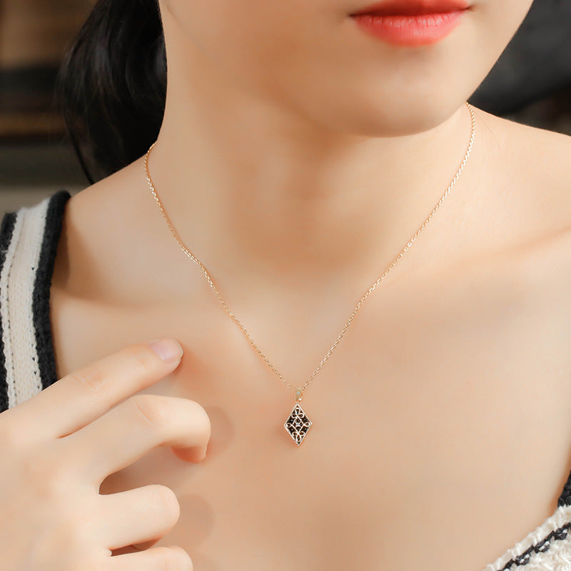 Luxury Retro Geometric Necklace - 4 - CJ