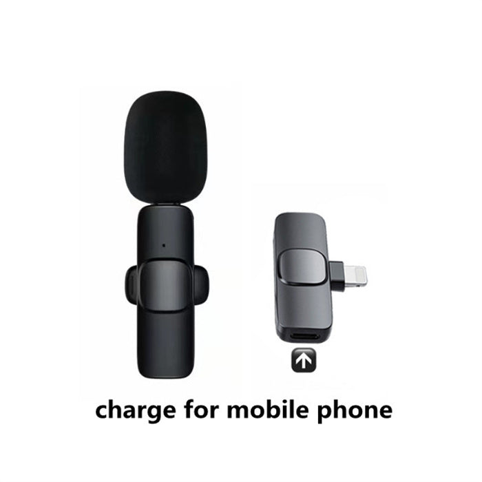 Wireless Lavalier Microphone Portable Audio Video Recording Mini Mic For I Phone Android Long Battery Life Live Broadcast Gaming - 5 - CJ