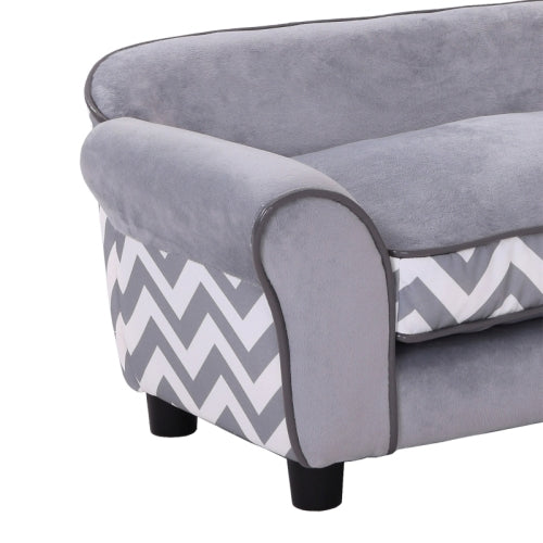 PawHut Dog Sofa Bed For XS - Sized Dogs, Cat Sofa With Soft Cushion, Pet Chair Lounge With Washable Cover, Removable Legs, Wooden Frame - 5 - cjdroshippping