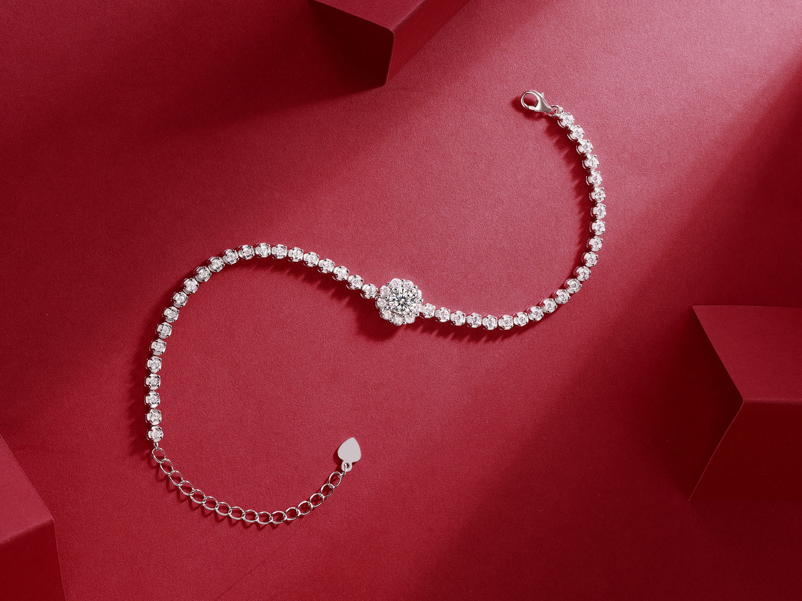 1The Bridge Of Magpies Luxury Fashion Mosan Diamond Silver Jewelry Comparable To Natural Diamond Bracelet Prohibit TikTok sales - 5 - CJ