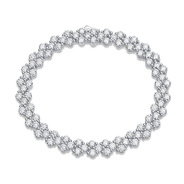 1Kanong Luxury Fashion Mossan Diamond S925 Silver Bracelet Prohibit TikTok sales - 5 - CJ