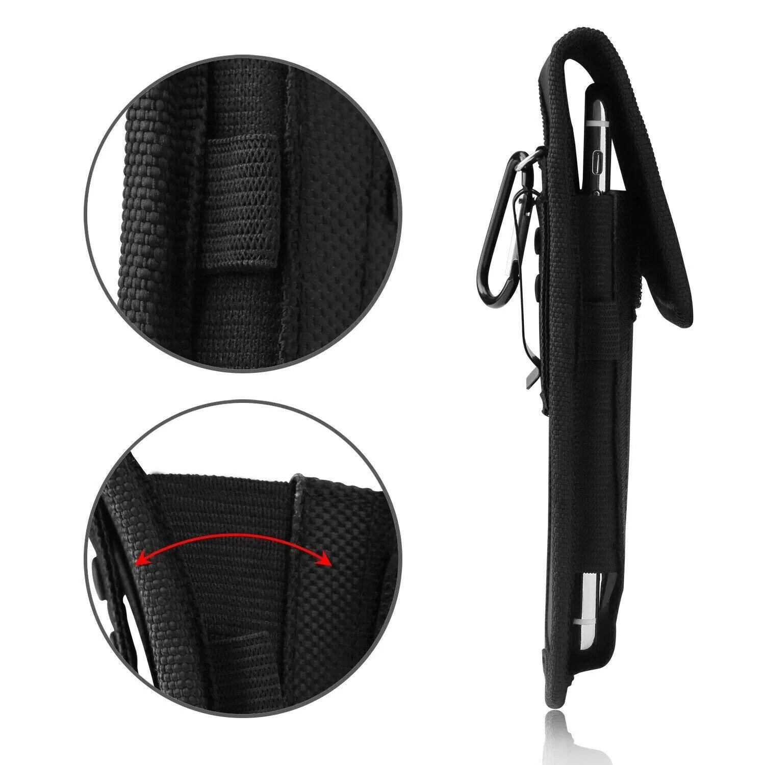 Vertical Cell Phone Holster Pouch Wallet Case With Belt Clip For - 5 - CJ