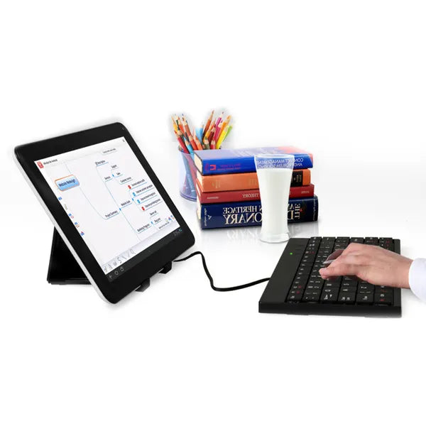 Tablet PC Sleeve Bag Case Stand For Tablet Under 10in With USB Mini Keyboard Two Layer Pockets - 5 - CJ