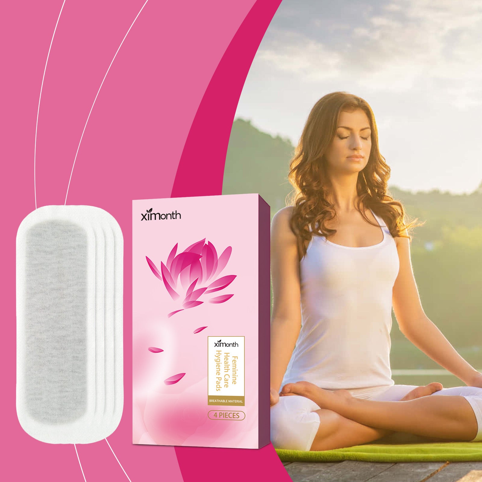 Ximonth Feminine Hygiene Pad Feminine Hygiene Deep Cleaning Thin, Comfortable And Breathable Daily Sanitary Pad - 5 - CJ
