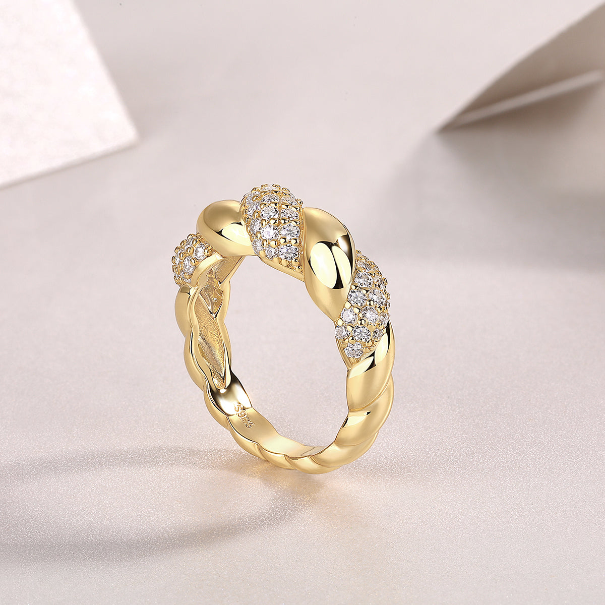 1Tengman - A Fashionable Jewelry Accessory Set With Moissanite S925 Sterling Silver And Gold - plated Diamond Prohibit TikTok sales - 5 - CJ