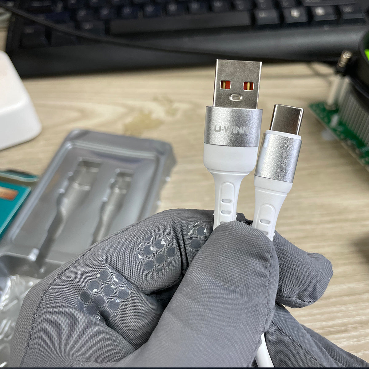 L401 USB - C Cable 2.4A 1M White USB 3.0 UWINN - 5 - CJ