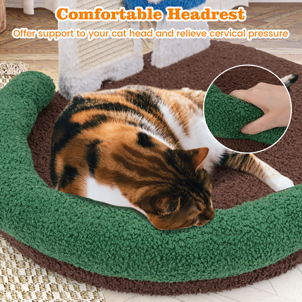 Mushroom Cat Bed Cat Claw Scratcher With Wide Bed And Sisal Scratch Panel - 5 - CJ