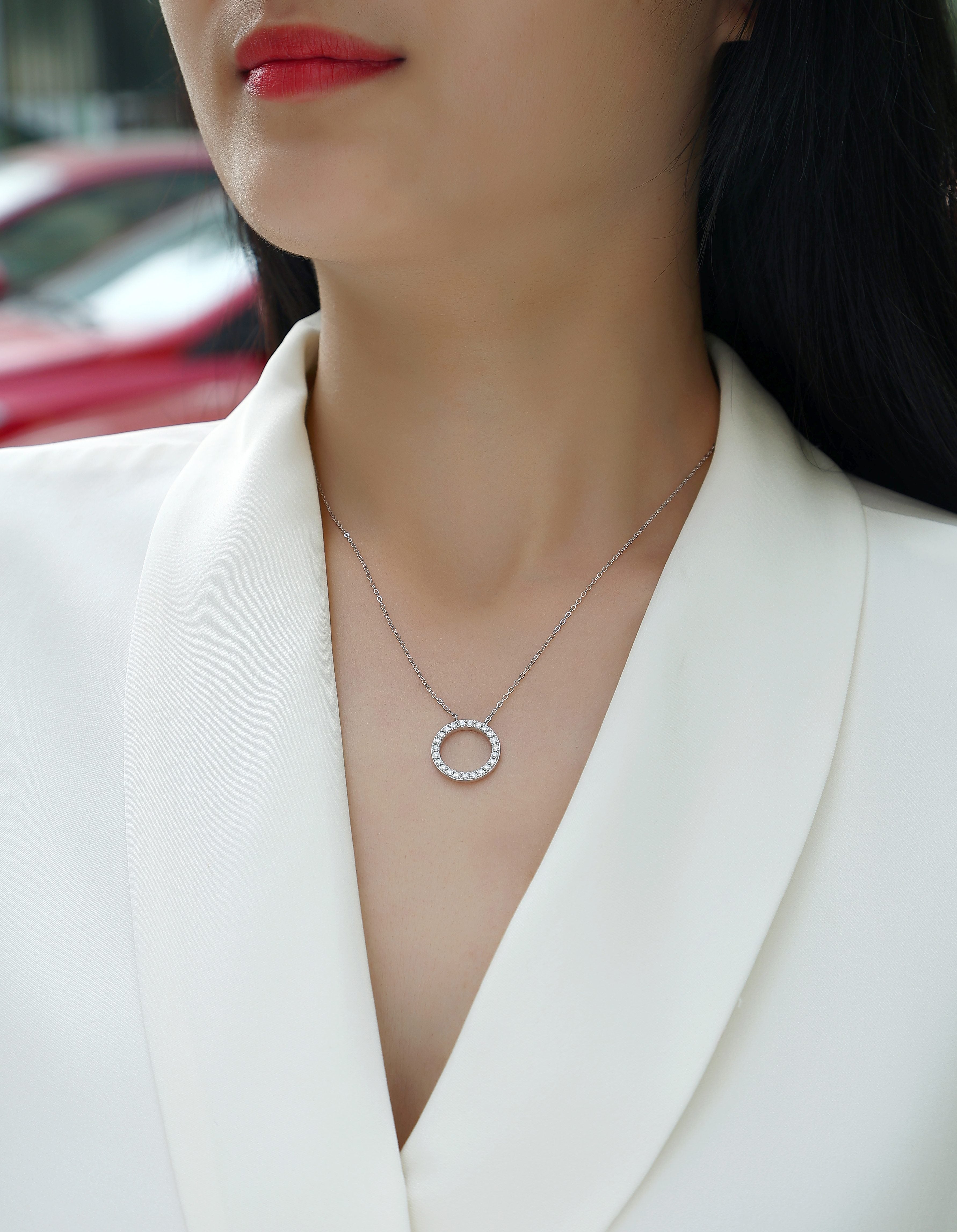 1As You Wish - A Fashionable And Luxurious Diamond Jewelry Pendant Set With Moissanite S925 Sterling Silver And Platinum Plating Prohibit TikTok sales - 5 - cj