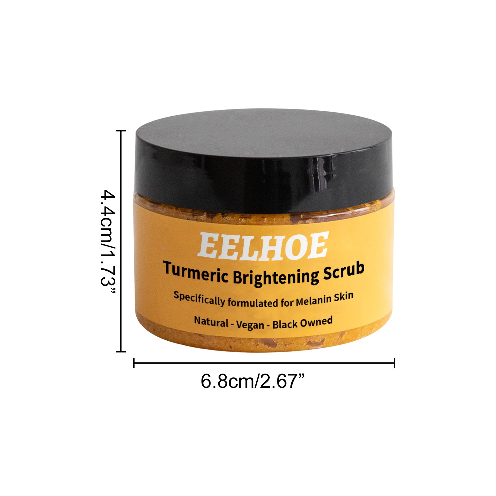 EELHOE Turmeric Body Scrub Cleansing Exfoliating Melanin Whitening Moisturizing Skin Scrub - 5 - CJ