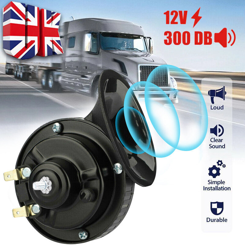 300DB 12V Electric Snail Horn Air Horn Raging Sound Fit For Car Boat Truck Train - 5 - CJ