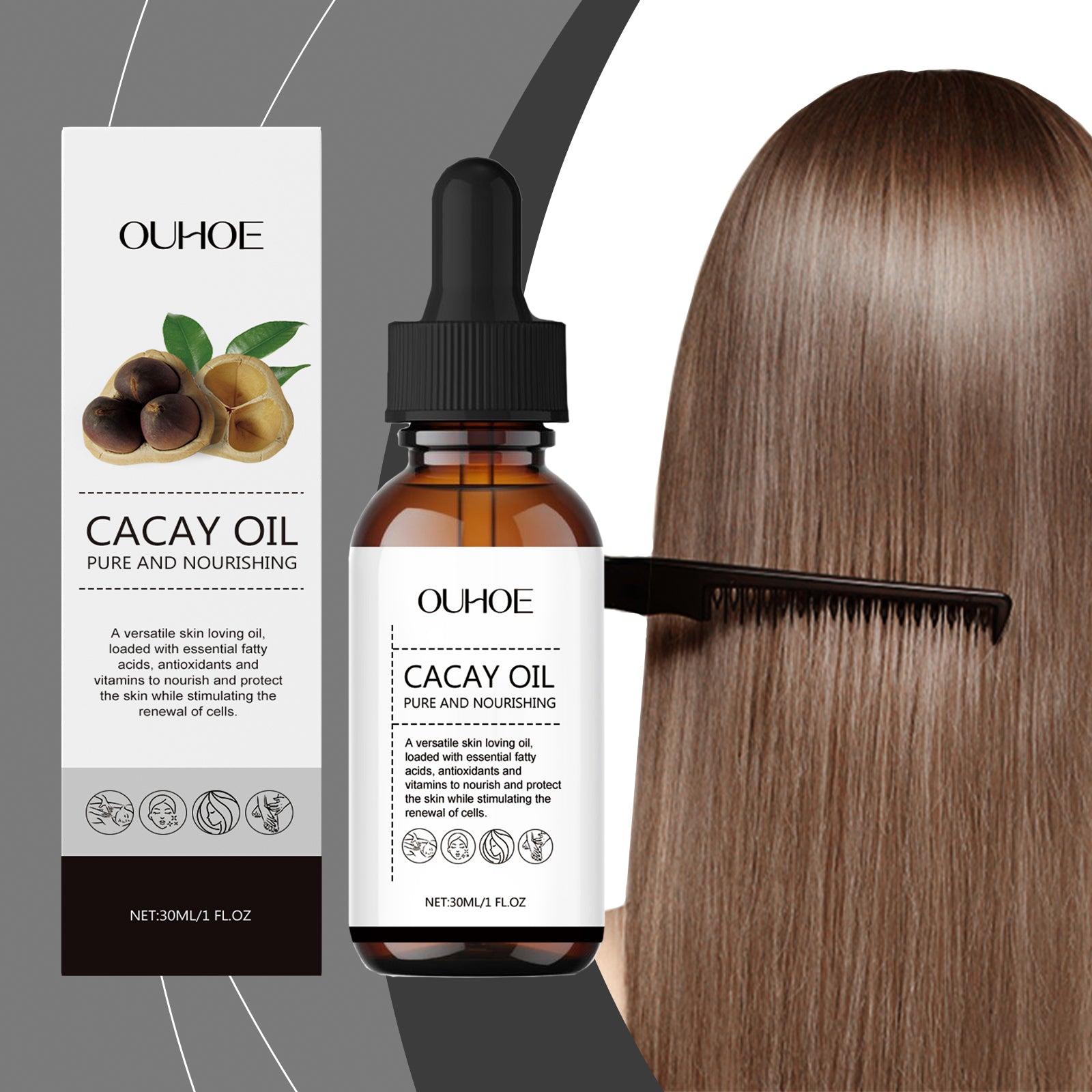 OUHOE Multi - Functional Moisturizing Essential Oil, Multi - Functional Repair And Nourishing Face, Body, Skin And Nails Aromatic Care - 5 - CJ