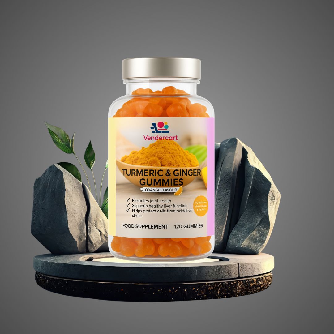Turmeric & Ginger Gummies 120ct - Joint Support, Immune Boost, Vegan Friendly - 5.0 - CJ