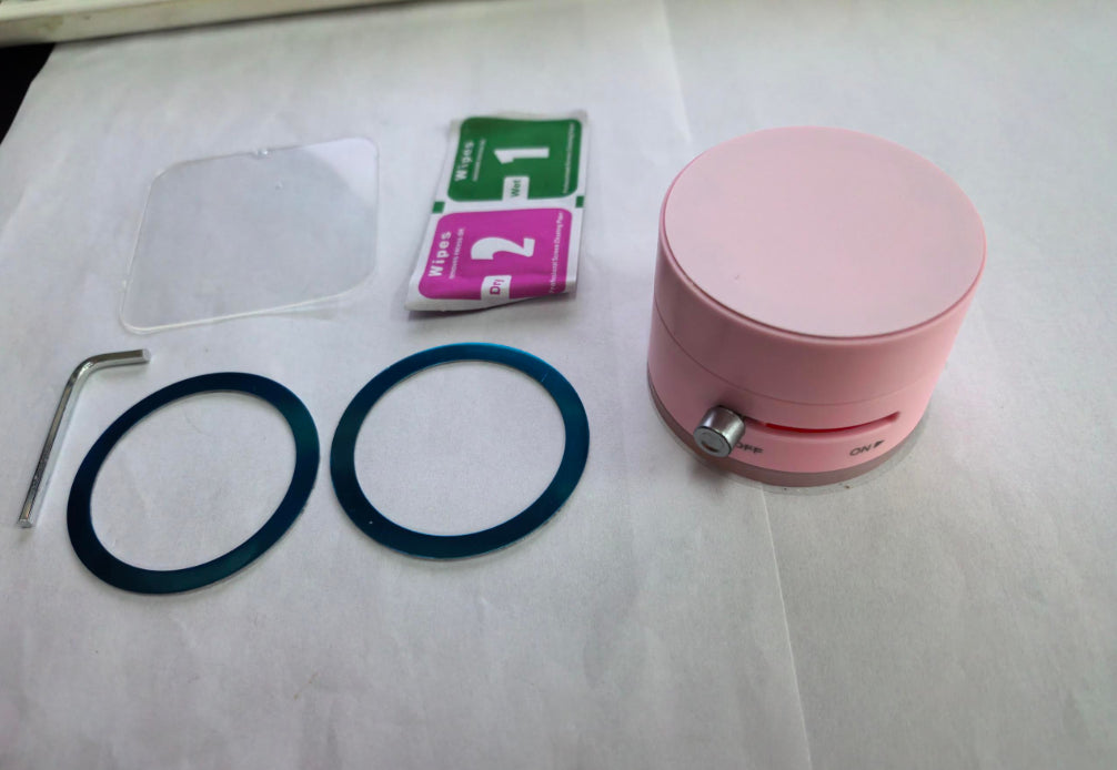 Foldable Magnetic Vacuum Car Phone Holder Foldable Suction Cup With Suction Cup Hands - Free Navigation For Smart Phone - 0 - CJ - Cherry Blossom Powder - CJSJ224953003CX