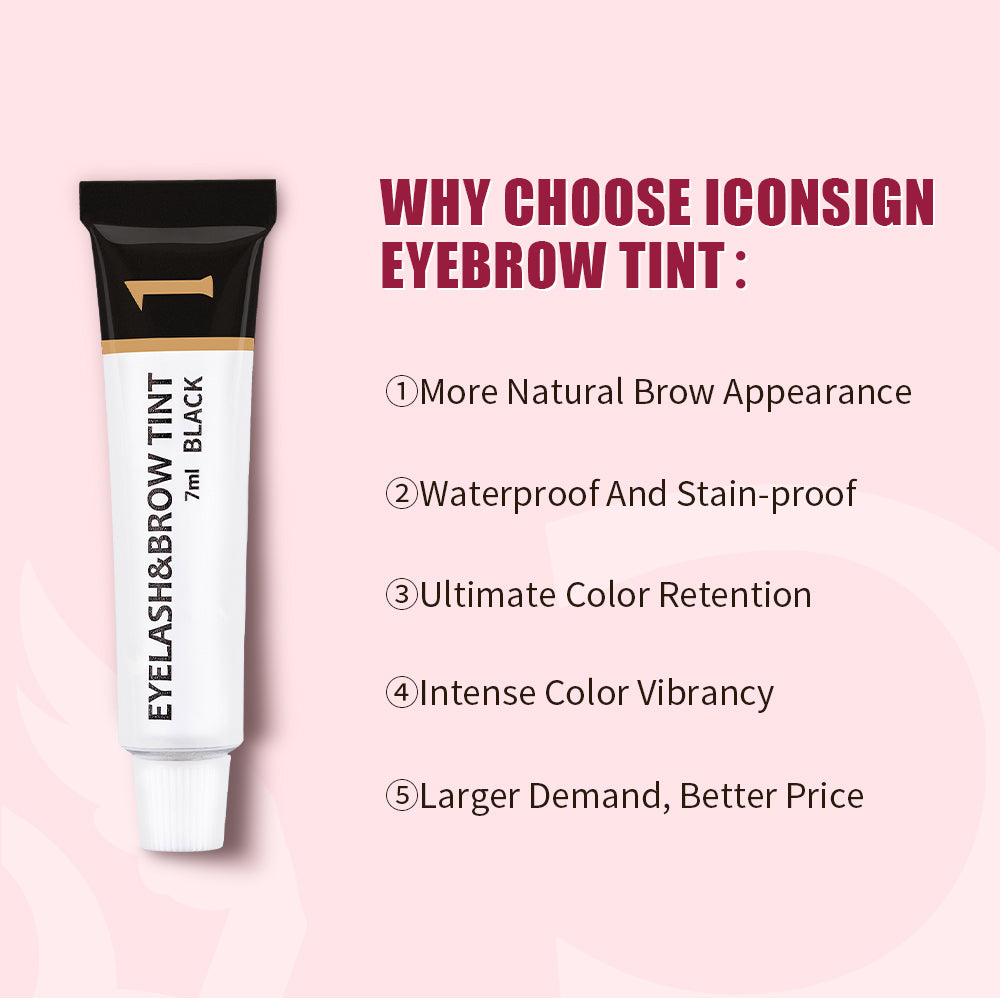 ICONSIGN Eyelash Eyebrow Dye Tint Kit Brow Lamination Mascara Lift Tinting Tattoo Dye Eyes Makeup Tools - 5.0 - CJ
