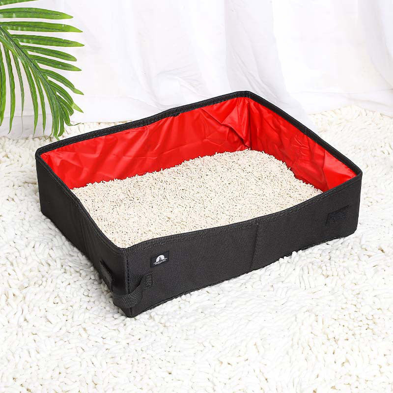 Portable Foldable Litter Box Waterproof Oxford Cloth - 0 - CJ