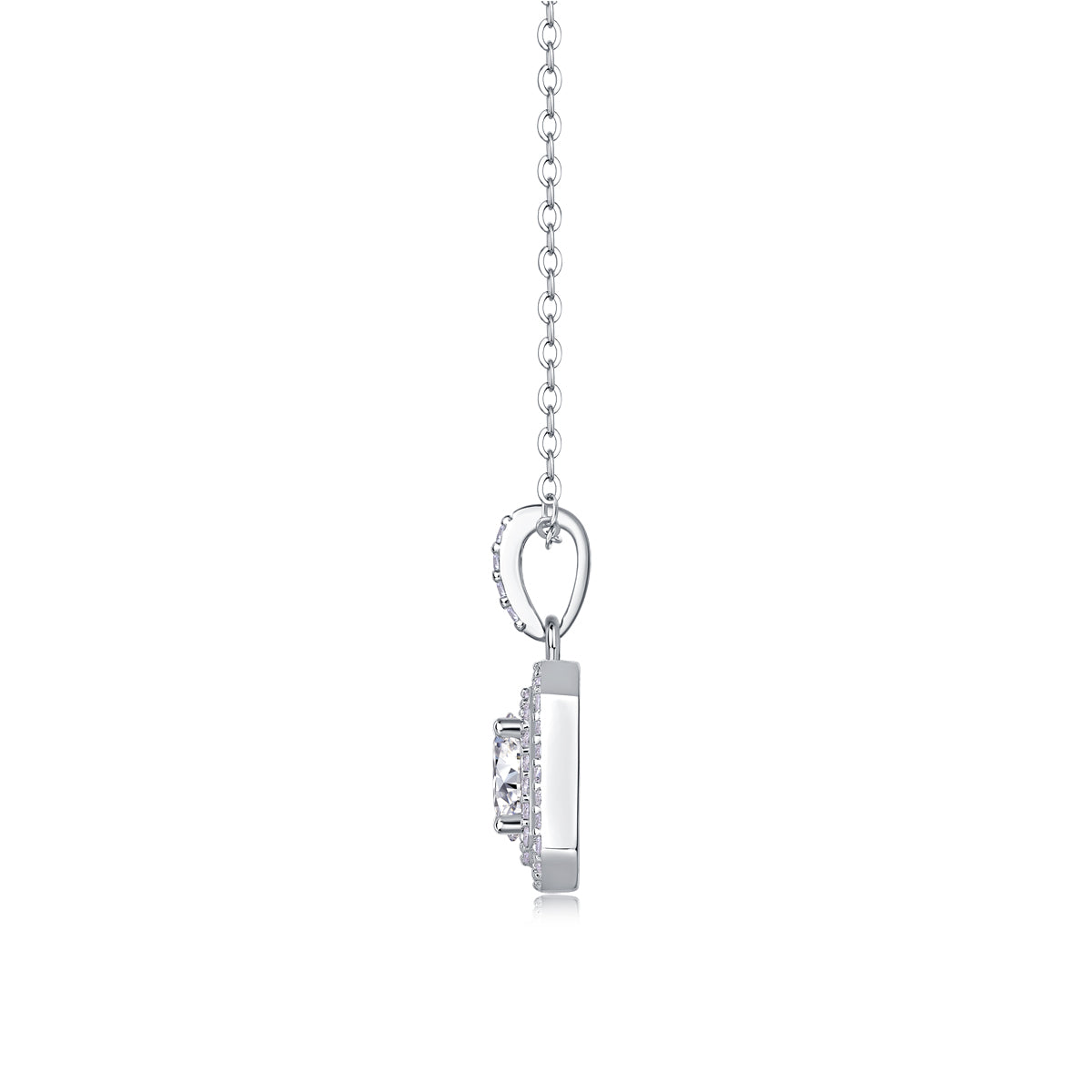 1Sugar Diamond - A Fashionable And Luxurious Diamond Jewelry Piece Set With 1 - carat Moissanite S925 Sterling Silver And Platinum - plated Pendant Prohibit TikTok sales - 5 - CJ