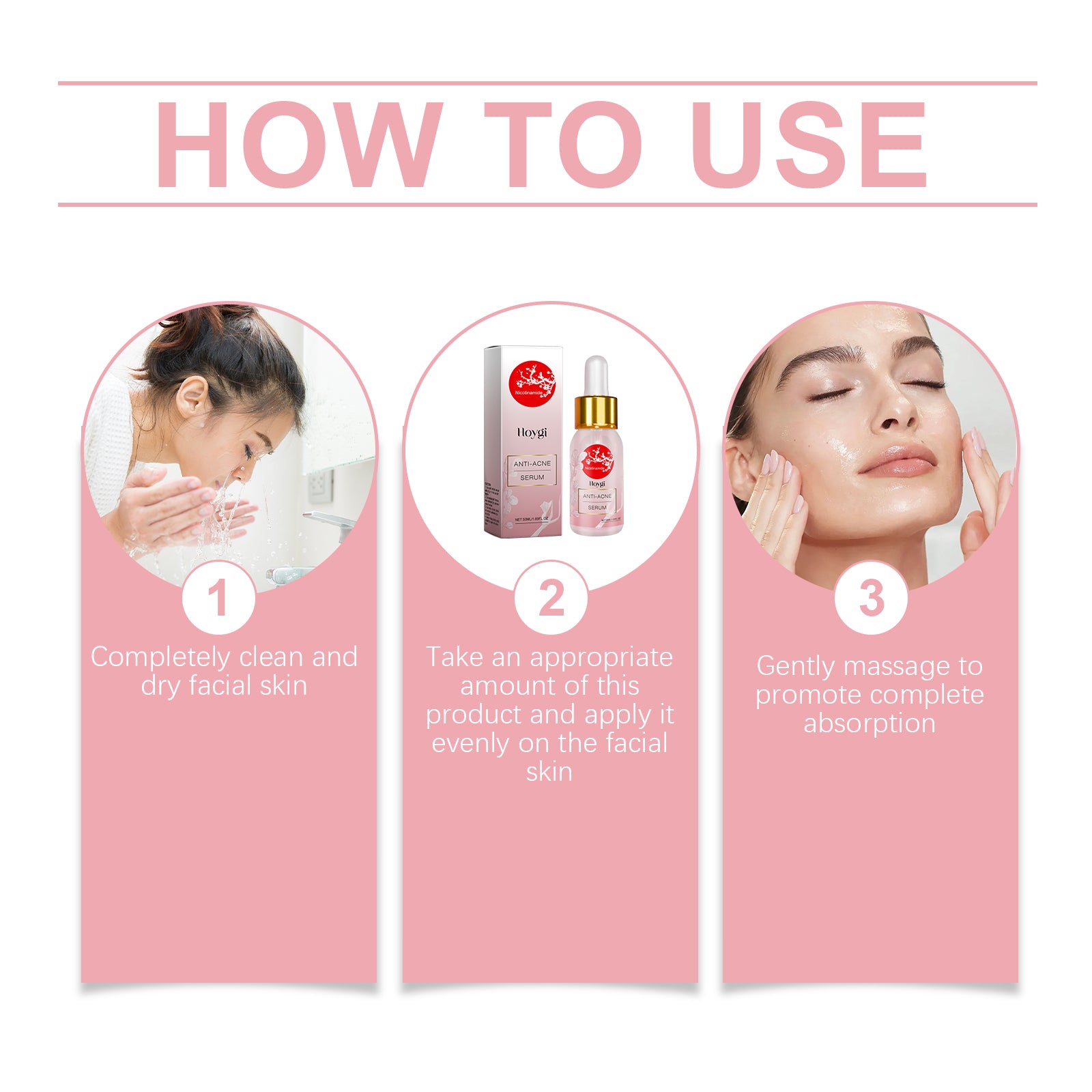 Hoygi Nicotinamide Anti - Acne Serum Mild Anti - Acne Serum Improve Acne Moisturizing Repair Serum - 5 - CJ