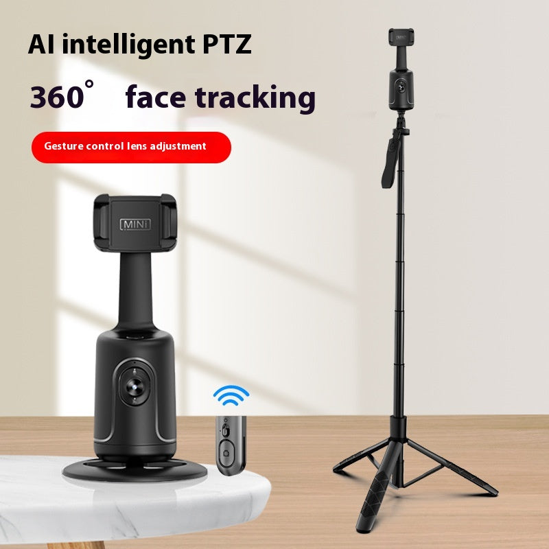 360 Auto Face Tracking Gimbal AI Smart Gimbal Face Tracking Auto Phone Holder For Smartphone Video Vlog Live Stabilizer Tripod - 4 - CJ - P01Bracket Edition Black - CJSJ162318704DW
