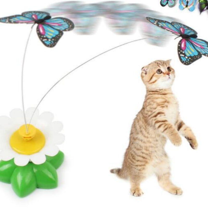 Electric Automatic Rotating Flower Pet Products - 0 - CJ