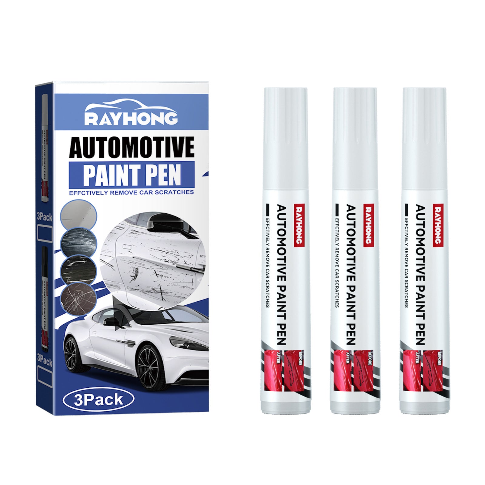 Rayhong Car Touch - Up Paint Pen Scratch Repair Paint Damage Repair Pen - 5 - CJ
