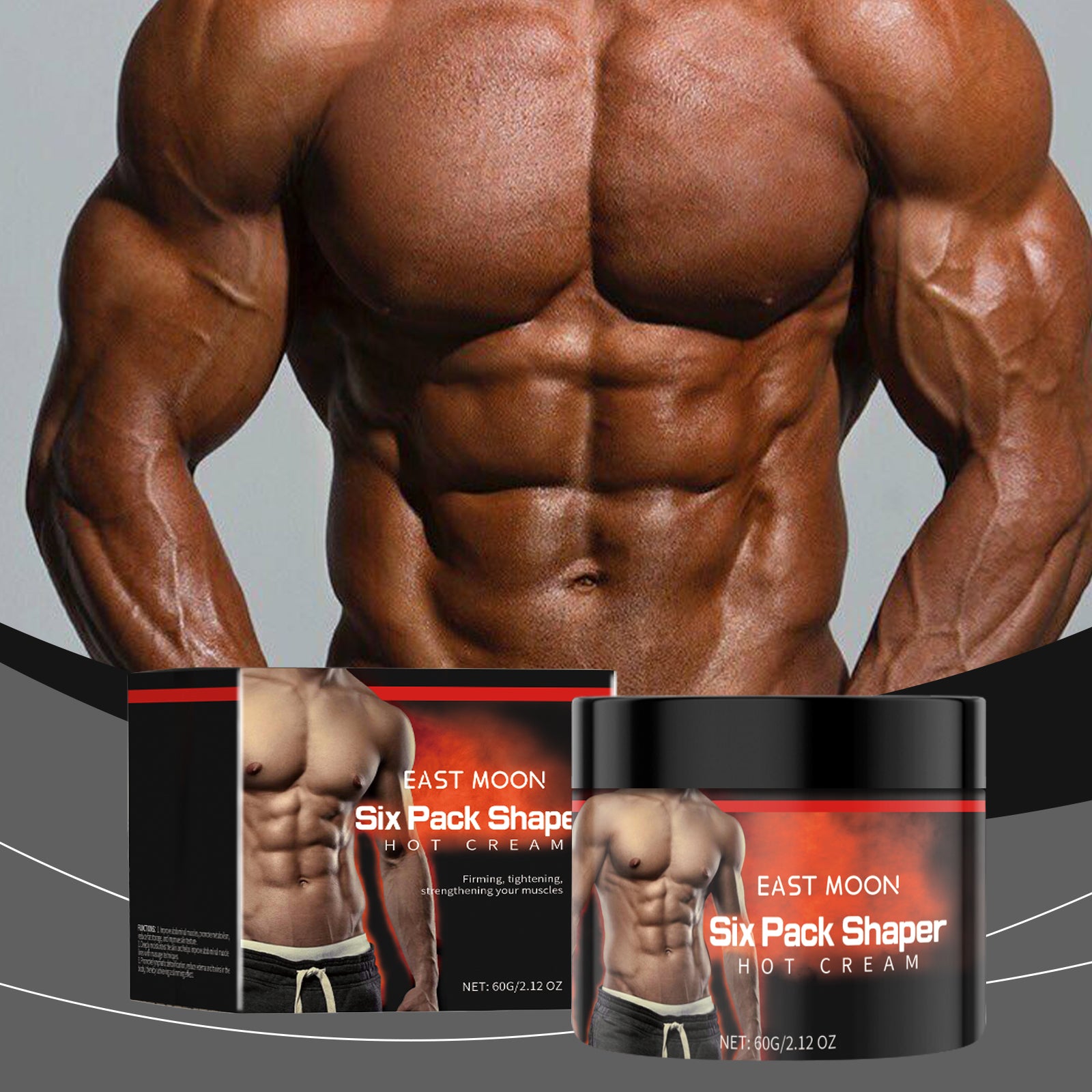 East Moon Abdominal Massage Cream Shape And Firming Men's Exercise To Help Improve Muscle Line - 5 - CJ