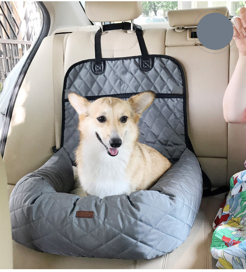 2 In 1 Pet Dog Carrier Folding Car Seat Pad Thickened Multi - purpose Pet Bed Dog Car Mattress Pets Supplies - 0 - CJ