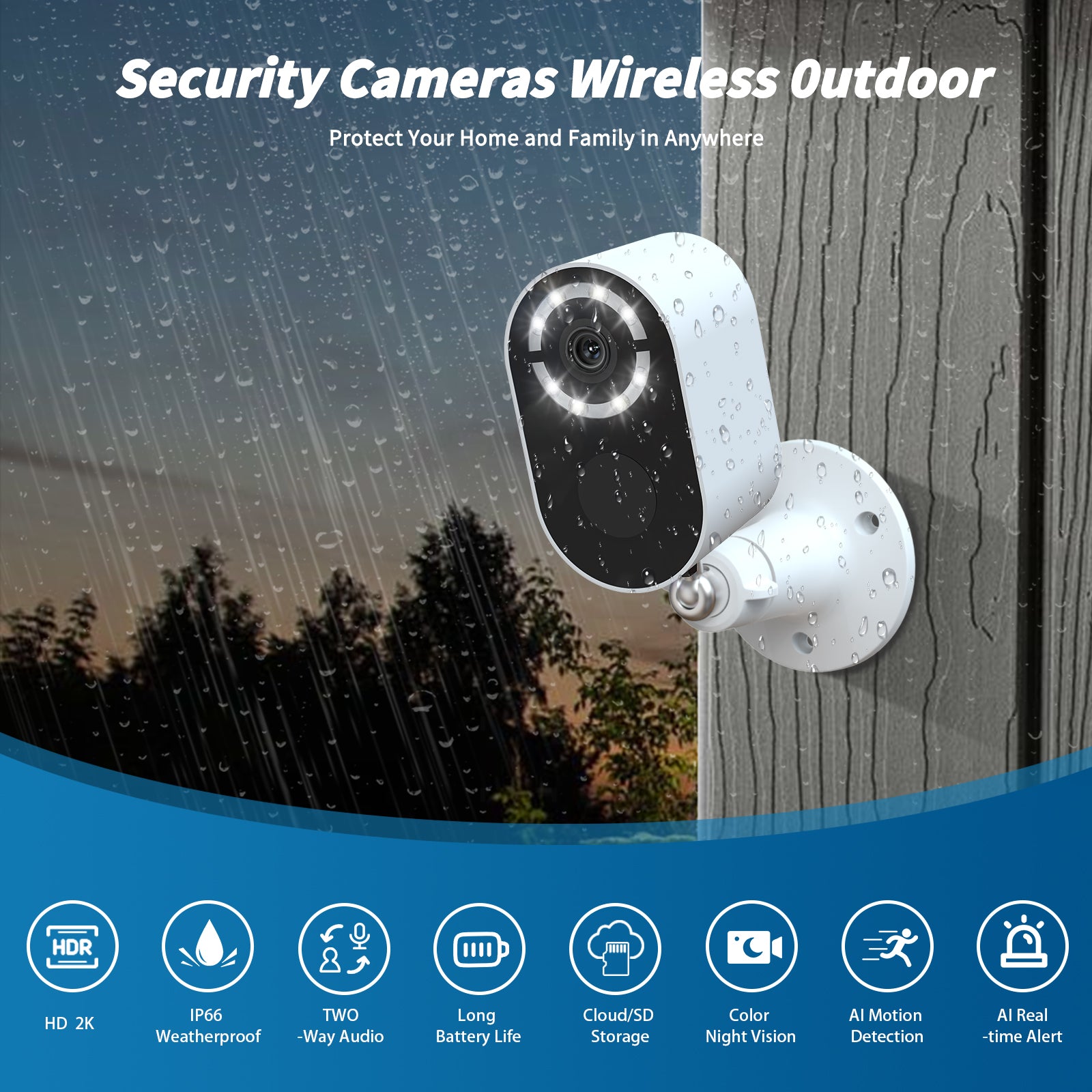 Solar Battery Security Camera Wireless Wifi CCTV Solar Powered Camera Surveill Camera Outdoor - 5 - CJ