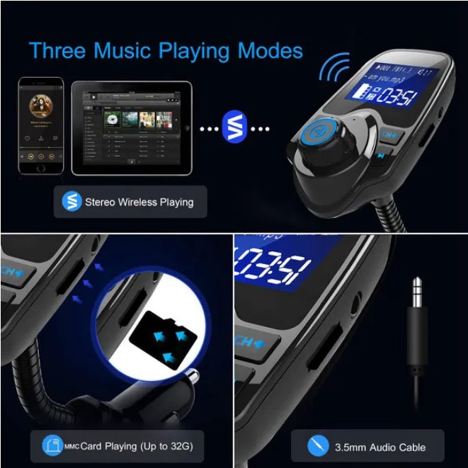 Car Mounted Wireless FM Transmitter - 5 - cjdropshipping
