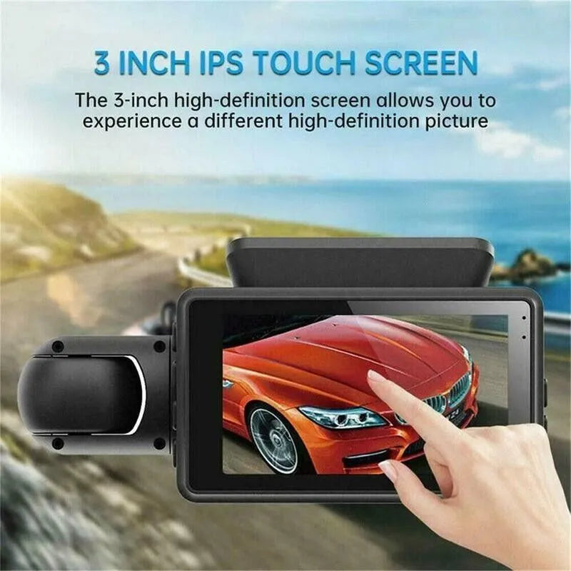 1080P Dual Lens Car DVR Dash Cam Video Recorder G - Sensor Front And Inside Camera - 5 - CJ