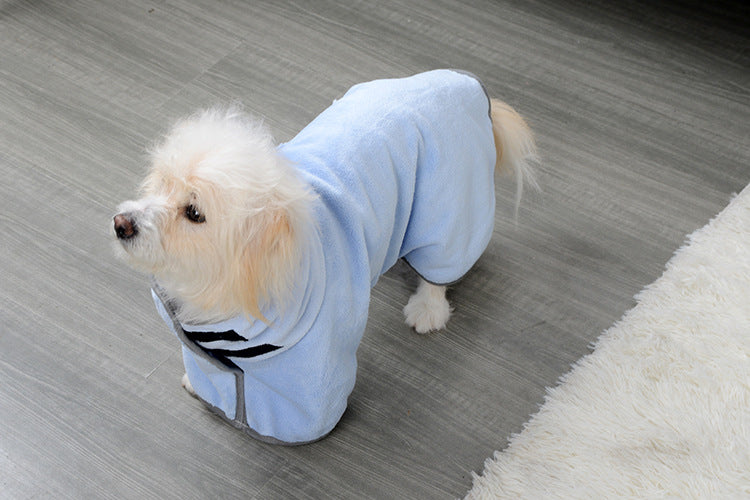 Quick - drying Pet Absorbent Towel Dog Bathrobe Pet Dog Bath Towel For Dogs Cats Microfiber Absorbent Pet Drying Towel Pet Supplies Pet Products - 0 - CJ