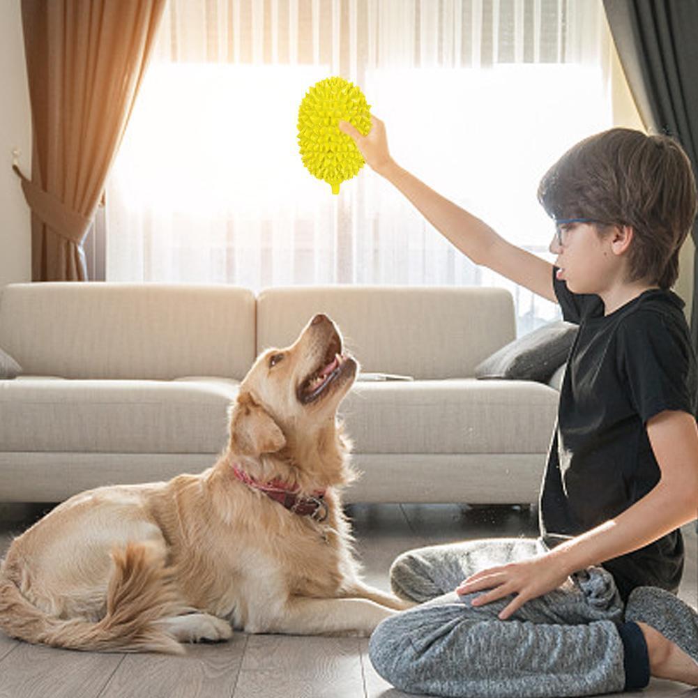 Dog Toys Durian Chew Glue Ball Pet Chewing Toys Dog Tooth Grinding Stick Very Resistant To Biting Teeth Cleaning Balls Puppy Dog Pet Safety Chew Toys Bite - Resistant Puppy Shape Durable Durian - 5 - CJ