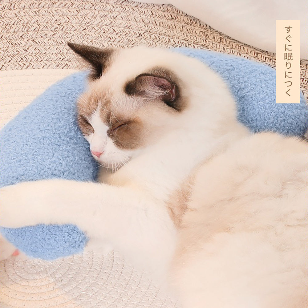 Pillow For Cats, U - Shaped Pillow Equipped With An Adjustable Cat Collar, For Pet Cervical Protection Sleeping Improve For Cat To Lay On Cat Bed Pillow Ultra Soft Pet Pillows - 5 - CJ
