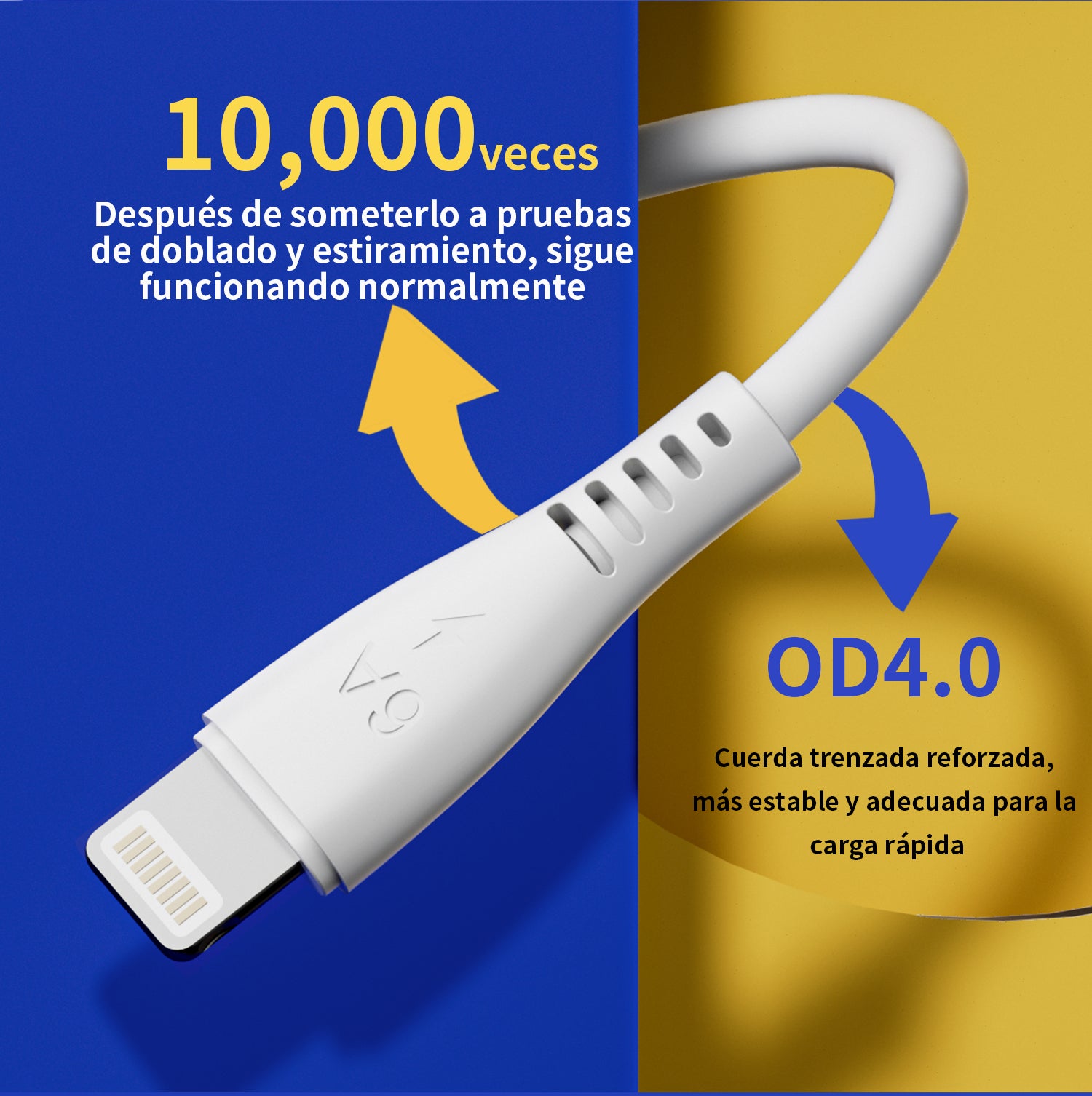 L41 Lightning Cable 6A 2M White USB 3.0 UWINN - 5 - CJ