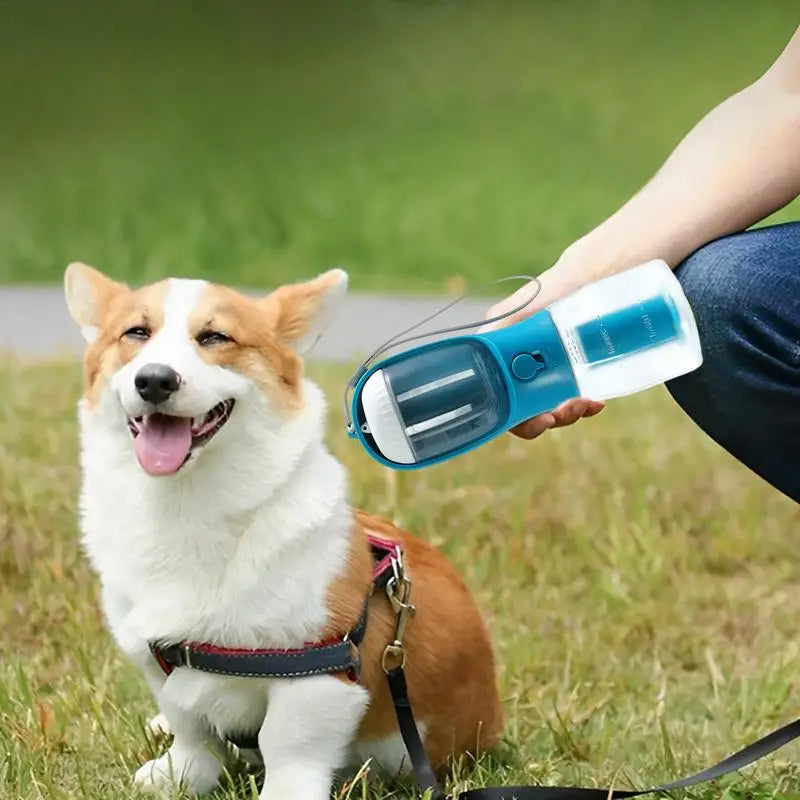 Dog Water Cup Drinking Food Garbage Bag Three - in - one Portable Small Multi - functional Pet Cups Pets Supplies - 0 - CJ