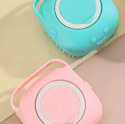 Silicone Dog Bath Massage Gloves Brush Pet Cat Bathroom Cleaning Tool Comb Brush For Dog Can Pour Shampoo Dog Grooming Supplies - 0 - CJ