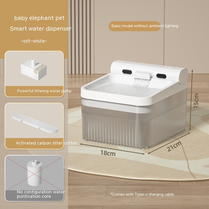 Plastic Pet Smart Water Dispenser Good - looking Triple Filter Drinking Bowl 4L Large Capacity Cat Water Feeder Pets Products - 0 - CJ