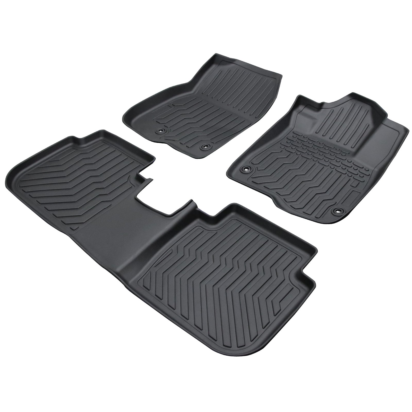 Car Floor Mats For 23 - 24 CRV Hybrid Black All - Weather TPE Rubber Car Mats - 5 - cjdropshipping