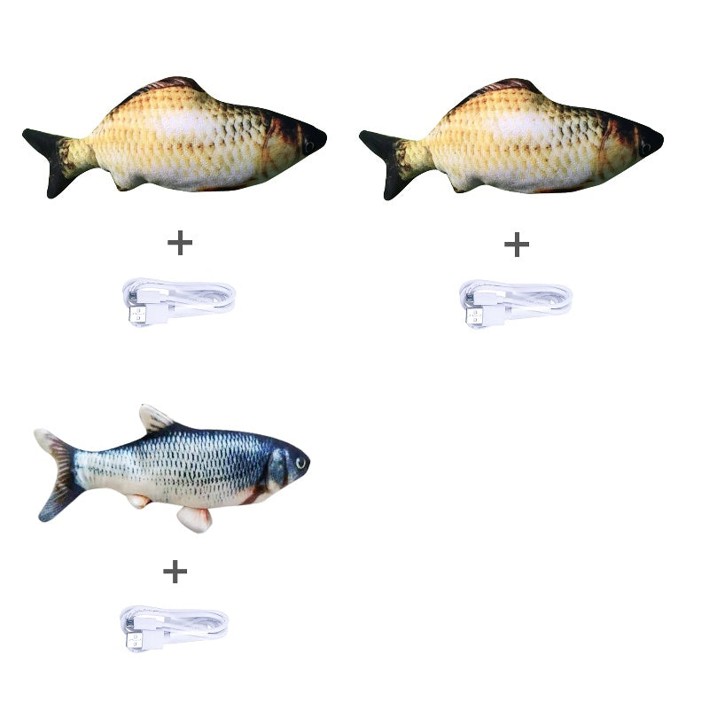Without Cat Nip Version - Electric Jumping Fish Simulation Electric Fish Toy - 0 - CJ - Set C - CJWJWJMR00725 - Set C