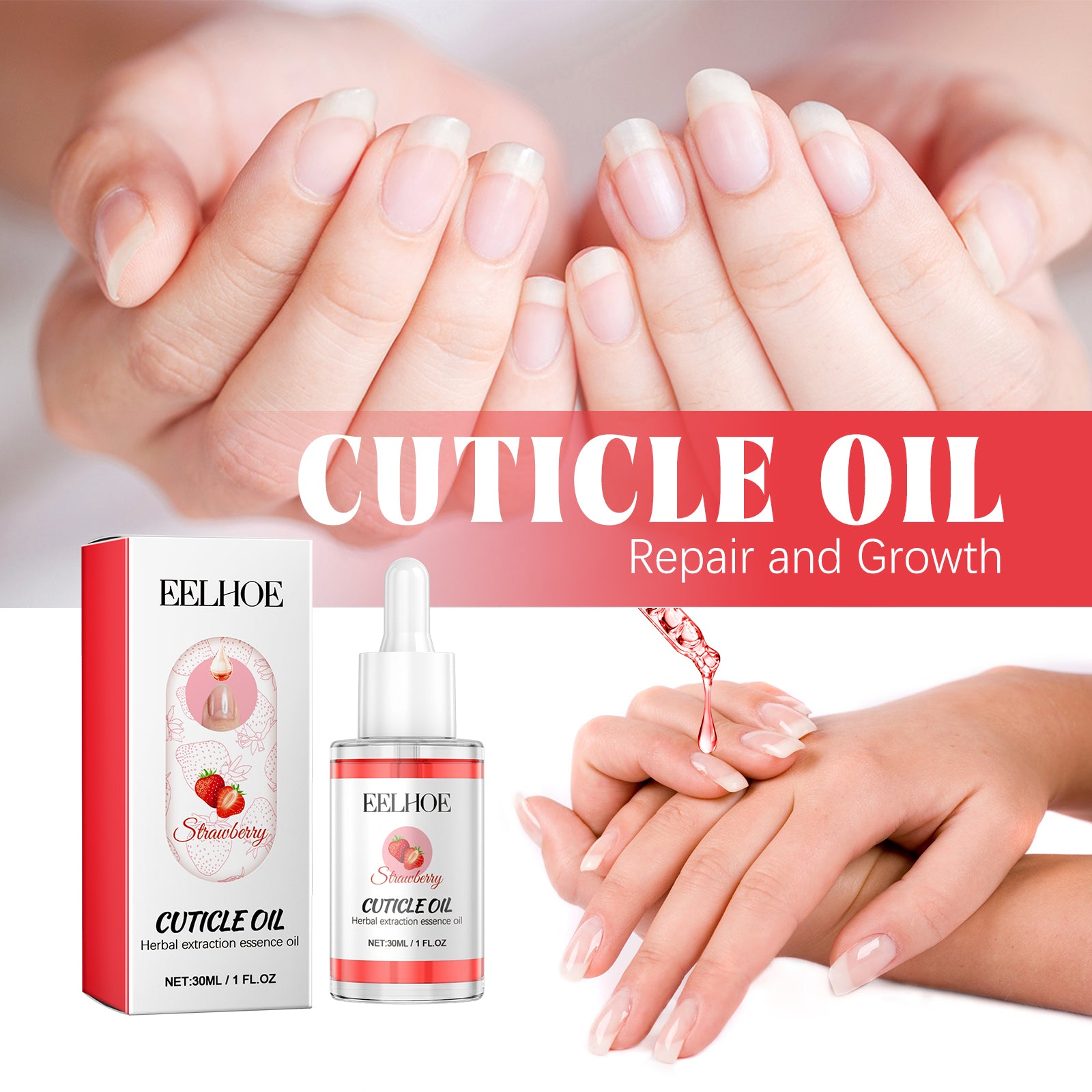 EELHOE Cuticle Oil, Manicure Bed Moisturizes And Brightens Nails Anti - Barb And Removes Dead Skin Fingeredge Oil - 5 - CJ