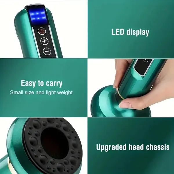 Body Gua Sha Scraping Massager. 12 Level Electric Vacuum Cupping Massager, Rechargeable And Cordless. Perfect For Halloween, Christmas And Birthday Gifts - 5 - cjdropshipping